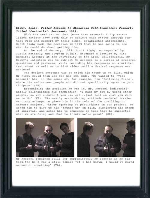 Failed Attempt At Shameless Self Promotion