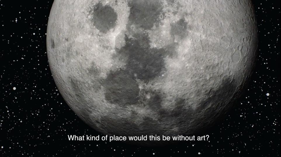 Plausible Artworlds on the Moon